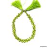 AAA Peridot Heart Briolette | 5mm-6mm Faceted Beads 8inch Strand | AAA Natural Preidot Semi Precious Gemstone Heart Briolette for Jewelry - Image 4
