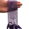 AAA Amethyst 4mm-5mm Round Smooth Beads | 13inch Strand | Natural Purple Amethyst Semi Precious Gemstone Polished Beads for Jewelry Making - Image 2