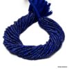 AAA Lapis Lazuli Rondelle 3mm-4mm Beads | 13"inch Strand | Deep Blue Natural Lapis Faceted Semi Precious Gemstone Beads for Jewelry Supply