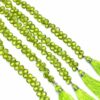AAA Peridot Heart Briolette | 5mm-6mm Faceted Beads 8inch Strand | AAA Natural Preidot Semi Precious Gemstone Heart Briolette for Jewelry - Image 3
