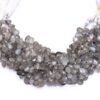 AAA Grey Moonstone 7x10mm Pear Briolettes | 8inch Layout-120 Carats | Natural Moonstone Semi Precious Gemstone Faceted Pear Briolette Beads - Image 2