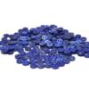 AAA Lapis Lazuli 11x3mm Round Button | Deep Blue Natural Lapis Lazuli Loose Gemstone Buttons | 2mm Double Hole Semi Precious Smooth Buttons - Image 2