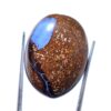 AAA Boulder Opal Cabochon l 13x17.5mm Gemstone Oval Cabochon | Boulder Opal Loose Semi Precious Gemstone | Rainbow Fire Opal - 10 Carats