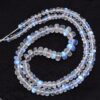 AAA+ White Rainbow Moonstone 4mm-6mm Smooth Rondelle Beads | 16" Strand | Blue Fire Moonstone Semi Precious Gemstone Loose Beads for Jewelry - Image 2