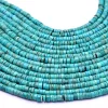 Natural Turquoise Gemstone Beads, Turquoise 5mm-6mm Smooth Spacer Heishi | 8inch Strand | Turquoise Semi Precious Gemstone Tyre Rondelles - Image 3