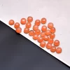AAA+ Peach Moonstone 2mm Gemstone Round Smooth Cabochon Lot | Natural Peach Moonstone Semi Precious Loose Gemstone Flat Back Cabs