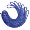 AAA+ Blue Sapphire Faceted Rondelle Beads | 2.5mm-3.5mm Beads 16inch Strand | Natural Blue Sapphire Precious Gemstone Faceted Beads - Image 4