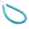 Natural AAA+ Turquoise Gemstone 6mm Smooth Round Beads | Genuine Arizona Turquoise High Quality Gemstone Loose Beads | 7inch Strand