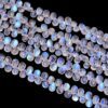 AAA+ White Rainbow Moonstone Blue Fire 6x9mm-7x10mm Smooth Pear Beads | 8inch Strand | Natural Moonstone Precious Gemstone Loose Briolettes