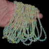 AAA+ Ethiopian Welo Opal High Fire 3mm-5mm Round Smooth Beads | 17inch Strand | Natural Ethiopian Opal Precious Gemstone White Opal Beads - Image 6