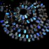AAA+ Labradorite High Flash 7x10mm-8x14mm Smooth Pear Beads | Natural Labradorite Fire Semi Precious Gemstone Loose Briolettes | 8" Strand - Image 3