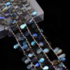 AAA+ Labradorite High Flash 7x10mm-8x14mm Smooth Pear Beads | Natural Labradorite Fire Semi Precious Gemstone Loose Briolettes | 8" Strand - Image 4