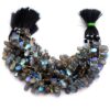 AAA+ Labradorite High Flash 7x10mm-8x14mm Smooth Pear Beads | Natural Labradorite Fire Semi Precious Gemstone Loose Briolettes | 8" Strand - Image 5