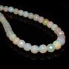 Natural Ethiopian Opal Fire 5mm-8mm Loose Round Faceted Beads | 16inch Strand | Ethiopian Welo Opal Gemstone Opal Loose Beads for Jewelry
