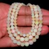 Natural Ethiopian Opal Fire 5mm-8mm Loose Round Faceted Beads | 16inch Strand | Ethiopian Welo Opal Gemstone Opal Loose Beads for Jewelry - Image 3