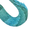 Turquoise Gemstone 3mm Micro Faceted Rondelle Beads | 13inch Strand | Natural Arizona Multi Turquoise Semi Precious Gemstone Loose Beads