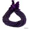 Amethyst Beads, Gemstone 3mm-4mm Faceted Rondelle Beads | 13" Strand | Natural African Amethyst Semi Precious Gemstone Beads - AAA+ Quality
