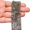 AAA Labradorite 6mm-7mm Rondelle Faceted Beads | 16inch Strand | Natural Labradorite Moonstone Semi Precious Gemstone Fire Beads for Jewelry - Image 4