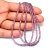 AAA+ Alexandrite Color Sapphire 2.50mm-4mm Faceted Rondelle Beads | 16inch Strand | Natural Purple Sapphire Precious Gemstone Loose Beads - Image 3