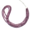 AAA+ Alexandrite Color Sapphire 2.50mm-4mm Faceted Rondelle Beads | 16inch Strand | Natural Purple Sapphire Precious Gemstone Loose Beads