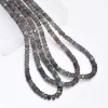 AAA Labradorite 6mm-7mm Rondelle Faceted Beads | 16inch Strand | Natural Labradorite Moonstone Semi Precious Gemstone Fire Beads for Jewelry - Image 2