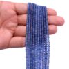 AAA+ Blue Sapphire Faceted Rondelle Beads | 3mm-5mm Beads 16inch Strand | Natural Blue Sapphire Precious Gemstone Faceted Beads - Image 5
