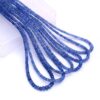 AAA+ Blue Sapphire Faceted Rondelle Beads | 3mm-5mm Beads 16inch Strand | Natural Blue Sapphire Precious Gemstone Faceted Beads - Image 4