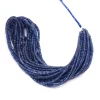 Natural Blue Sapphire Gemstone 2.50mm-4mm Faceted Rondelle Handcut Beads | 16" Strand | Blue Sapphire Precious Gemstone Faceted Loose Beads
