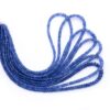 AAA+ Blue Sapphire Faceted Rondelle Beads | 3mm-5mm Beads 16inch Strand | Natural Blue Sapphire Precious Gemstone Faceted Beads