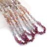 AAA+ Multi Sapphire Teardrop Briolette Faceted Beads | 16inch Strand | Natural Multi Sapphire Precious Gemstone Loose Drops Bead for Jewelry