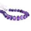 Natural AAA+ Amethyst Side Drilled Drum Beads | 8inch strand | Amethyst Faceted Semi Precious Gemstone Tumbled Nuggets Fancy Loose Beads - Image 5