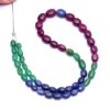 AAA+ Emerald / Blue Sapphire / Ruby 4x6mm-5x7mm Smooth Oval Beads | Natural Multi Precious Gemstone Loose Oval Beads for Jewelry | 12" Long - Image 2