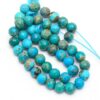 Natural Arizona Turquoise Gemstone Beads | 5mm-10mm Round Faceted Loose Beads | Natural Genuine Turquoise Semi Precious Gemstone Loose Beads