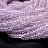 AAA Pink Amethyst Faceted 3mm-4mm Rondelle Beads | 13inch Strand | Natural Pink Amethyst Semi Precious Gemstone Beads for Jewelry Making - Image 2