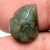 Rare Emerald Gemstone Hand Carving Cabochon | Emerald 13x17mm Fancy Cabochon | Natural Precious Loose Gemstone Floral Carved Fancy Cabochon - Image 2