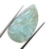 Rare Emerald Gemstone Hand Carving Cabochon | Emerald 11x20mm Fancy Cabochon | Natural Precious Loose Gemstone Floral Carved Fancy Cabochon - Image 2