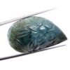 Rare Emerald Gemstone Loose Carving Cabochon | Emerald 16x28mm Fancy Cabochon | Natural Precious Loose Gemstone Floral Carved Fancy Cabochon