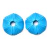 Turquoise Carving Flower Loose Gemstone Pair | Beautiful 25mm Flower 6mm Hole | Turquoise SYNTHETIC Gemstone Pair | 45 Carats - AAA Quality - Image 2