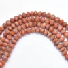Sunstone Gemstone 7mm Rondelle Faceted Beads | 6inch Strand | Natural Sunstone Fire Semi Precious Gemstone Rondelle Loose Beads | AAA Quality