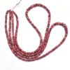 Thulite 4mm-5mm Gemstone Rondelle Faceted Beads | 17" Strand | Natural Rare AAA Pink Thulite Semi Precious Gemstone Beads for Jewelry Making - Image 2