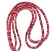 Thulite 4mm-5mm Gemstone Rondelle Faceted Beads | 17" Strand | Natural Rare AAA Pink Thulite Semi Precious Gemstone Beads for Jewelry Making - Image 3