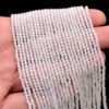 Pack Of 10 Strands - White Moonstone 2mm-3mm Faceted Rondelle Beads | 13inch Strand | Natural Moonstone Gemstone Loose Micro Faceted Beads - Image 2