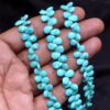 Extremely Rare Natural Turquoise 5x7mm-6x8mm Pear Faceted Beads | Gemstone Briolettes 8"Strand | Turquoise Semiprecious Gemstone Loose Beads - Image 2