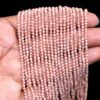 Peach Moonstone 2mm-3mm Micro Faceted Beads | 13inch Strand | Natural Moonstone Semi Precious Faceted Gemstone Beads | SILVER COATED Beads - Image 2