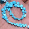 AAA+ Natural Turquoise Briolette, Gemstone 5mm-8mm Heart Faceted Beads | Turquoise Semiprecious Gemstone Beads for Jewelry Making | 8"Strand - Image 2