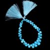 AAA+ Natural Turquoise Briolette, Gemstone 5mm-8mm Heart Faceted Beads | Turquoise Semiprecious Gemstone Beads for Jewelry Making | 8"Strand - Image 3