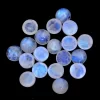 Natural Rainbow Moonstone Blue Fire Gemstone 7mm Round Cabochon | Moonstone Blue Flash Semi Precious Gemstone Loose Round Smooth Cabs Lot - Image 3