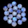Natural Rainbow Moonstone Blue Fire Gemstone 8mm Round Cabochon | Moonstone Blue Flash Semi Precious Gemstone Loose Round Smooth Cabs Lot - Image 2
