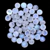Natural Rainbow Moonstone Blue Fire Gemstone 7mm Round Cabochon | Moonstone Blue Flash Semi Precious Gemstone Loose Round Smooth Cabs Lot - Image 2