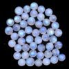 Natural Rainbow Moonstone Blue Fire Gemstone 8mm Round Cabochon | Moonstone Blue Flash Semi Precious Gemstone Loose Round Smooth Cabs Lot